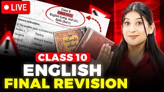 Full English Revision Most Important Questions🔥 Long  Short  Extract Based✅ CLASS 10 [upl. by Claudine439]