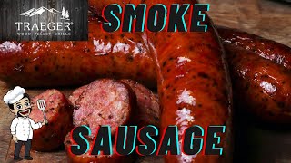 SMOKE SAUSAGE  TRAEGER GRILL  How To Cook Sausages [upl. by Samuele99]