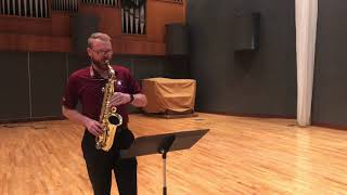 Ferling Etude No 25  James Barger Saxophone [upl. by Harpp]