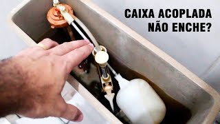 CAIXA ACOPLADA NÃO ENCHE VEJA COMO CONSERTAR [upl. by Sylvanus]