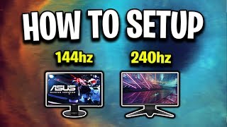 How To Setup Your NEW 144hz or 240hz Monitor [upl. by Najar]