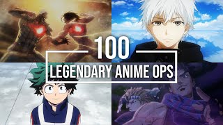 100 Legendary Anime Openings Reupload [upl. by Duj519]