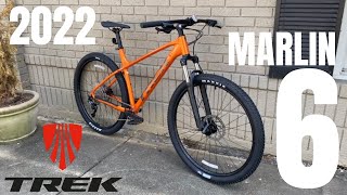 2022 Trek Marlin 6 Mountain Bike  First Look and Feature Overview [upl. by Nomal]