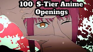 100 STier Anime Openings [upl. by Hayne812]