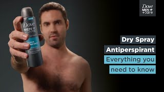 How to use dry spray antiperspirant  Dove MenCare [upl. by Beret]