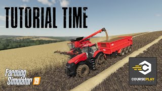 Courseplay 6 Tutorial  Empty Combine and Offload  Farming Simulator 19 [upl. by Tierney]