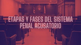 ETAPAS Y FASES DEL SISTEMA PENAL ACUSATORIO [upl. by Dielu]