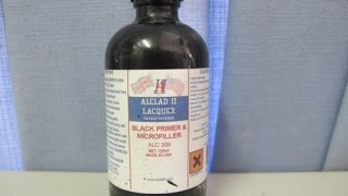 model kit workshop 115 Alclad II Microfiller Gloss Black Primer [upl. by Rentsch]