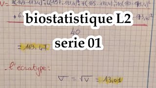 biostatistique L2 SNV série TD 1 [upl. by Silvano958]