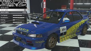 GTA 5  DLC Vehicle Customization  Karin Sultan Classic Subaru Impreza GC8 and Review [upl. by Letnwahs]