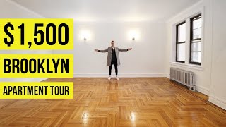 Brooklyn Apartment Tour  New York City Living for 1500  Very Large [upl. by Jerrilee]