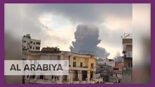 Compilation of videos show moment explosions rip at Beirut port [upl. by Nali72]