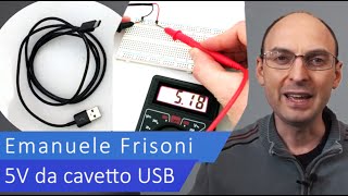 Come trasformare cavo USB rotto in alimentatore 5V da laboratorio [upl. by Man533]