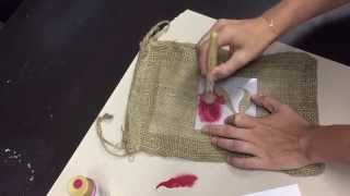 Stenciling on Fabric for Beginners [upl. by Julee]