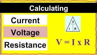 How to Calculate Current Voltage and Resistance  Ohms Law Practice Problems [upl. by Lazos]