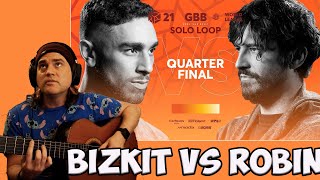 BizKit vs Robin Beatbox Reaction  GBB 2021 WORLD LEAGUE  Quarter Final [upl. by Rosy]