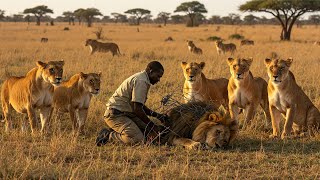 He Freed a Lion from Barbed Wire What the Lions Do Next Will Leave You Speechless [upl. by Nawrocki536]