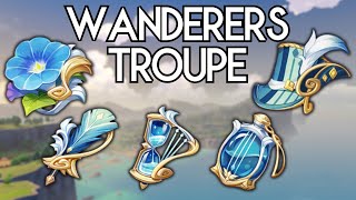 Farm Wanderers Troupe Artifacts  Genshin Impact [upl. by Skinner445]