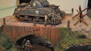 M4 Sherman 135 quotUnder the Bridgequot Diorama [upl. by Adalard668]