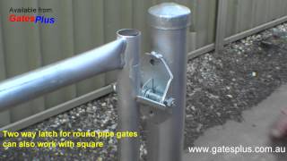 Gate Latch 2 way for round pipe and square [upl. by Hael711]