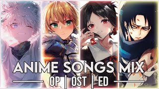 Best Anime Openings amp Endings Mix OSTs  Full Songs [upl. by Lrigybab578]