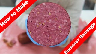 How to make summer sausage at home Recipe Included [upl. by Mirabelle998]