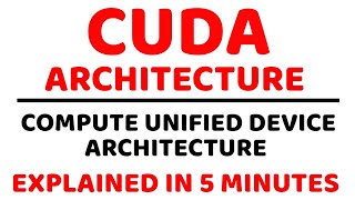 CUDA Architecture ll Parallel Computing ll Explained in Hindi [upl. by Mark866]