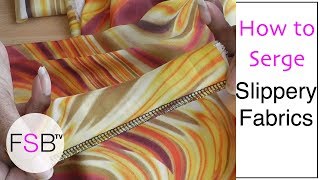 Serging Chiffon and Other Slippery Fabrics [upl. by Chapman]