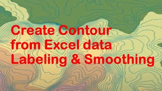 How To Create Contour from Excel In ArcGis [upl. by Kcirddes809]