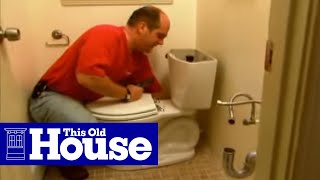 How to Install a New Toilet Flange  Ask This Old House [upl. by Nner]