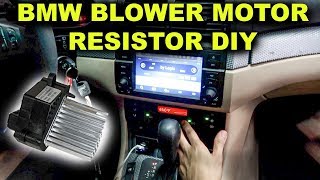 BMW E46 AC Blower Motor Resistor Replacement DIY [upl. by Hamal544]