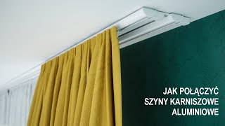 Łączenie szyn sufitowych  instrukcja prostego montażu szyn karniszowych [upl. by Berna102]