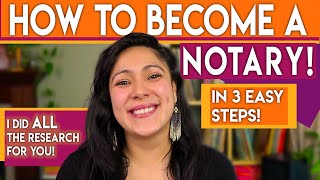 HOW TO BECOME A NOTARY  Notary Public Training  EXTRA INCOME IDEAS [upl. by Nirual673]