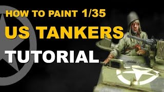 How to Paint 135 US Tank Crew Figure Painting Tutorial [upl. by Eyks]