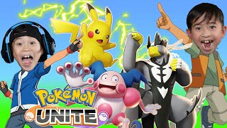 TEAM UP BATTLE In POKEMON UNITE Gameplay [upl. by Hodge]