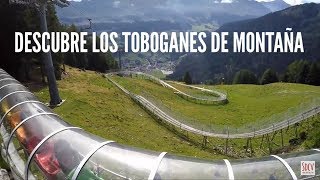 Descubre los toboganes de montaña de Suiza  Rodelbahn [upl. by Lucias]