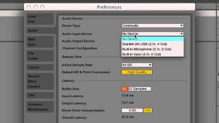 Ableton Live 9 Tutorial  Part 1 Audio Interface Setup [upl. by Olivann]