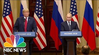 Special Report President Trump And Vladimir Putin Meet In Helsinki Finland  NBC News [upl. by Adnalra70]