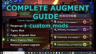 MHW Iceborne  Comprehensive Augment Guide  custom mods and materials required [upl. by Enilamme]