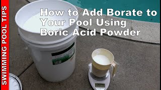 How to Add Borate to Your Pool Using Boric Acid Powder [upl. by Fulvia]