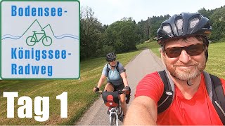 Bodensee Königssee Radweg  Tag 1  Kressbronn  Lindau  Grünenbach [upl. by Malvia]