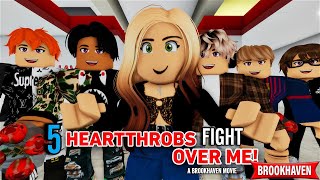 5 HEARTTHROBS FIGHT OVER ME Roblox Brookhaven 🏡RP  CoxoSparkle2 [upl. by Noella]