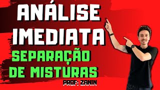 ANÁLISE IMEDIATA  SEPARAÇÃO DE MISTURAS [upl. by Nosnibor]