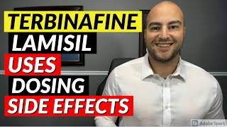 Terbinafine Lamisil  Uses Dosing Side Effects  Pharmacist Review [upl. by Burn]