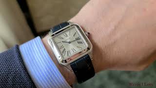 Cartier SantosDumont XL Steel Mechanical [upl. by Larred]