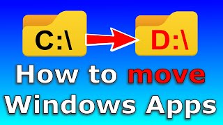 How to move Apps in Windows to another drive [upl. by Lolande]