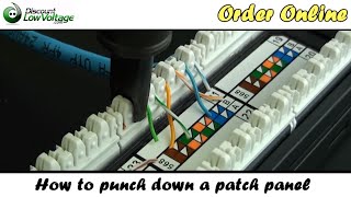 How to Punch Down a Network Ethernet Patch Panel [upl. by Brody]