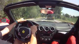 Ferrari F430 Spider test drive in Maranello [upl. by Alrahc]