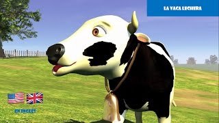 🐄 I have a dairy cow  Tengo una vaca lechera  Aprender inglés [upl. by Goulette]