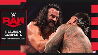 WWE RAW 20 Noviembre 2023  Resumen Completo en Español [upl. by Oeak]